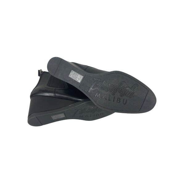 Black Wedge Ankle Boots - Picture 11 of 13